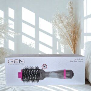 NEW Gem Hot Air Brush - Dry - Style & add Volumen. Gray and Pink Color